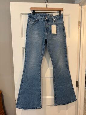 AG Adriano Goldschmied Angeline Light Blue Flare Jeans